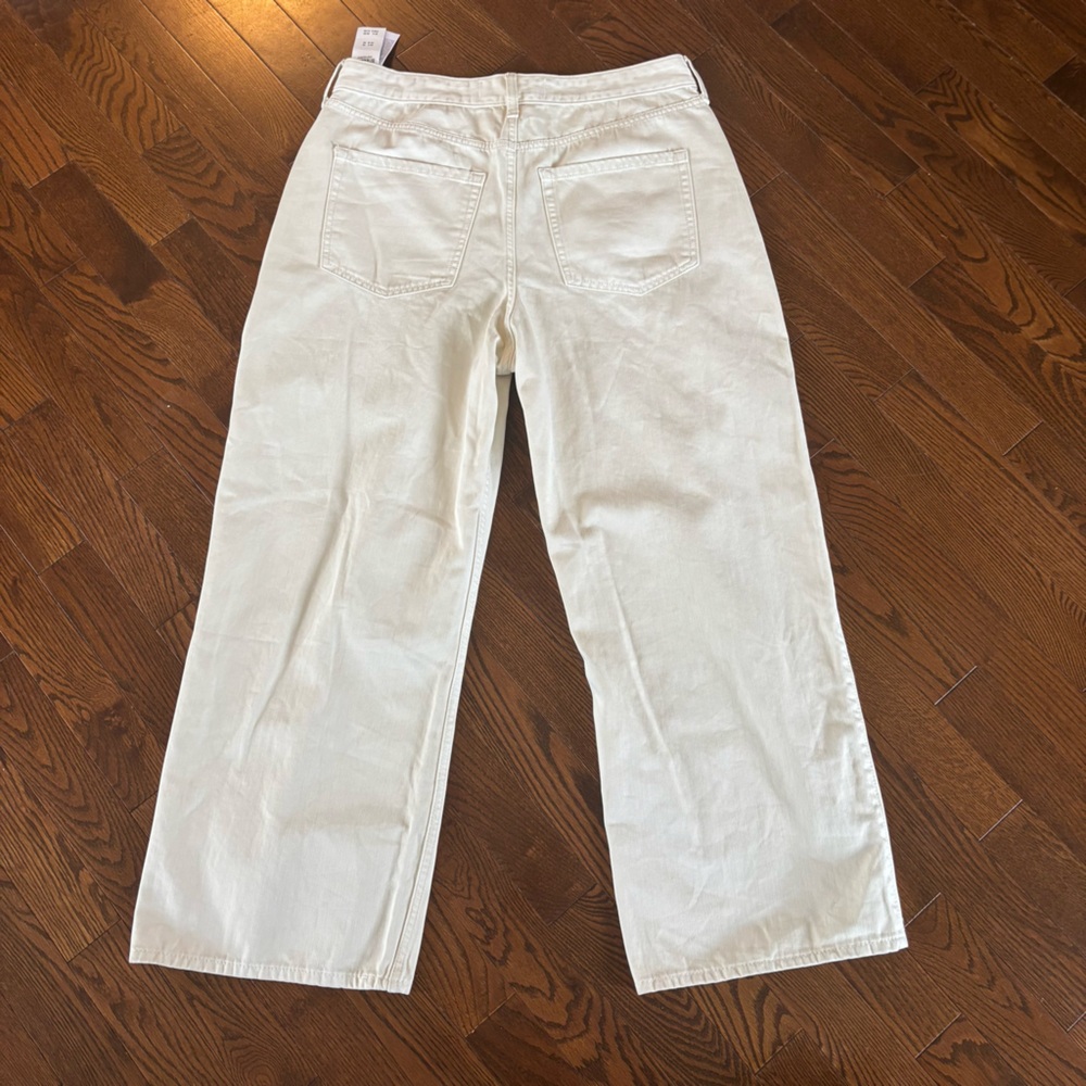 NWT Hollister Cream Wide Leg Jeans